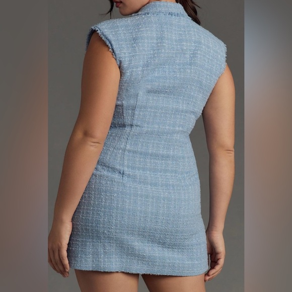 Anthropologie | Maeve | Sleeveless Tweed Blazer Mini Dress | Women’s 12 - Picture 6 of 6